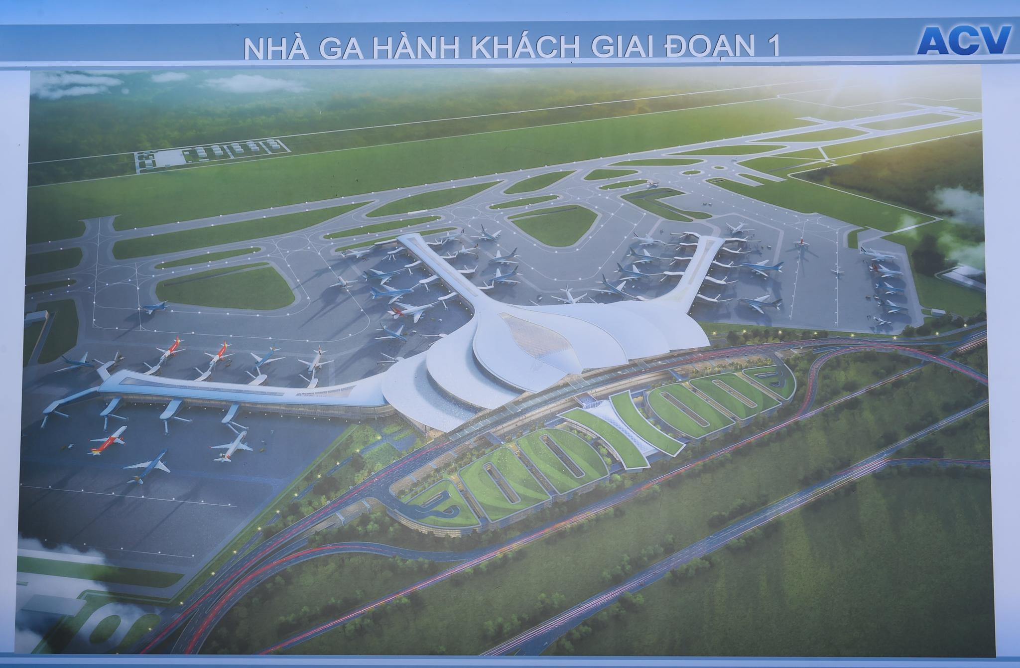 phối cảnh nhà ga sân bay long thành giai đoạn 1