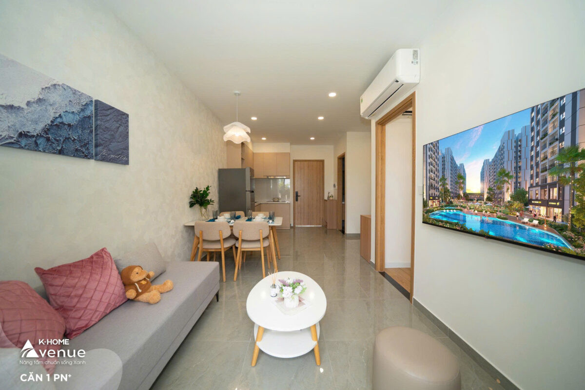 Hình ảnh thực tế căn hộ 1pn+ dự án nhà ở xã hội K-Home Avenue Nhơn Trạch