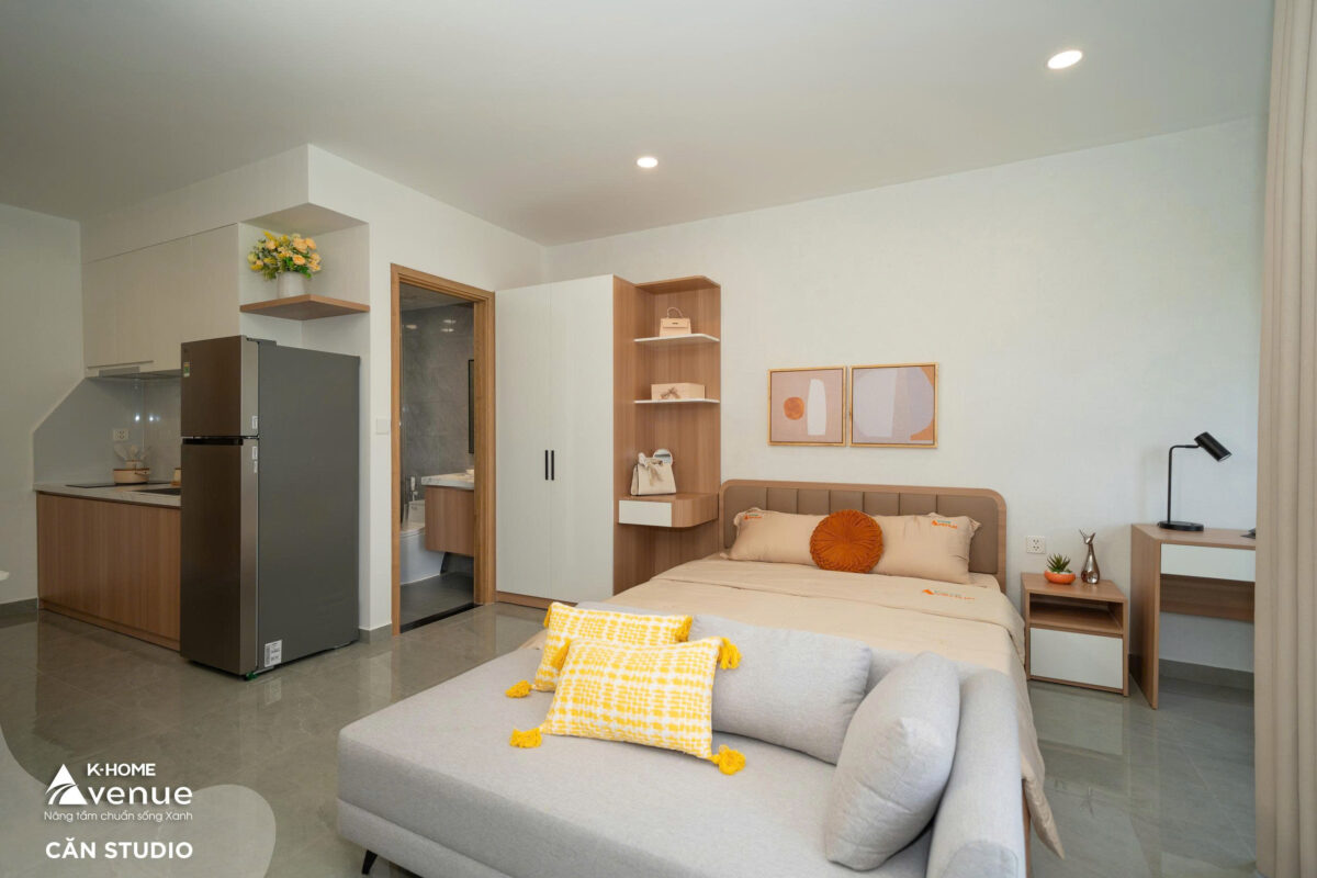 Hình ảnh thực tế căn hộ Studio dự án nhà ở xã hội K-Home Avenue Nhơn Trạch
