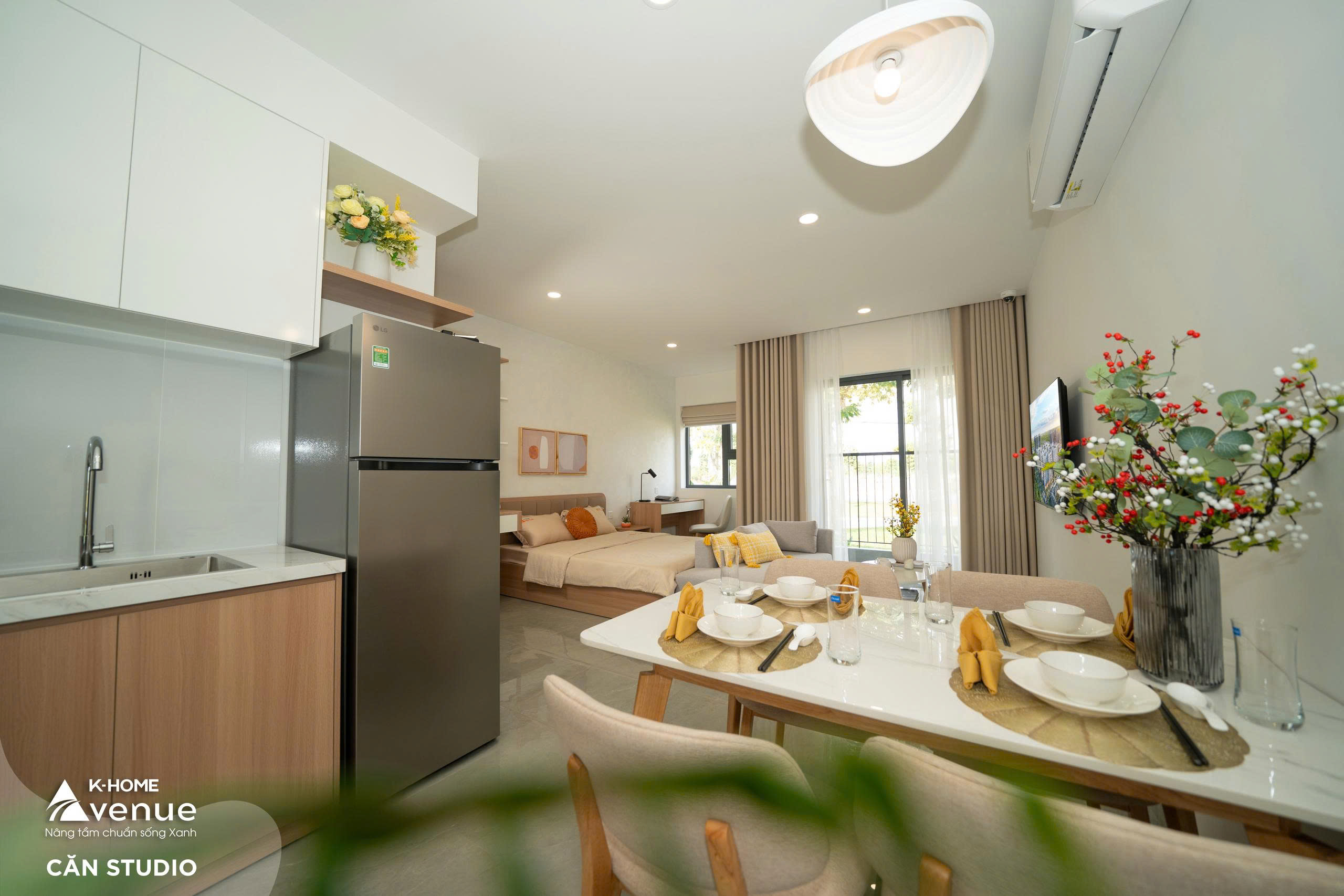 Hình ảnh thực tế căn hộ Studio dự án nhà ở xã hội K-Home Avenue Nhơn Trạch