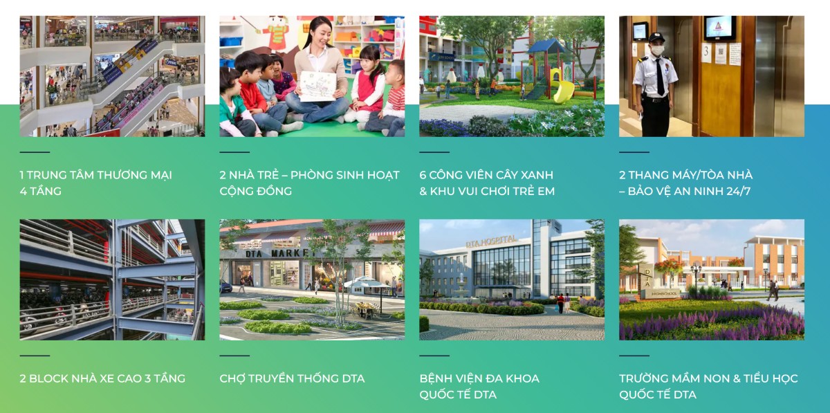 Tiện ích nội khu căn hộ NOXH Happy Home Nhơn Trạch