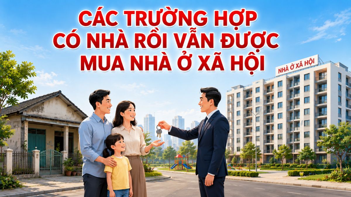 các trường hợp có nhà rồi vẫn được mua nhà ở xã hội