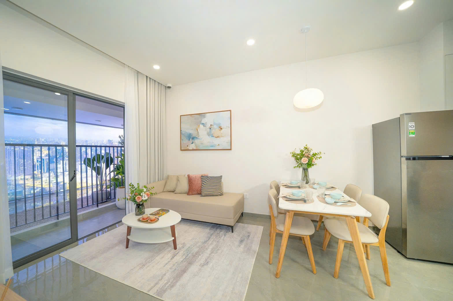 Hình ảnh thực tế Căn hộ mẫu 1pn noxh khome City View