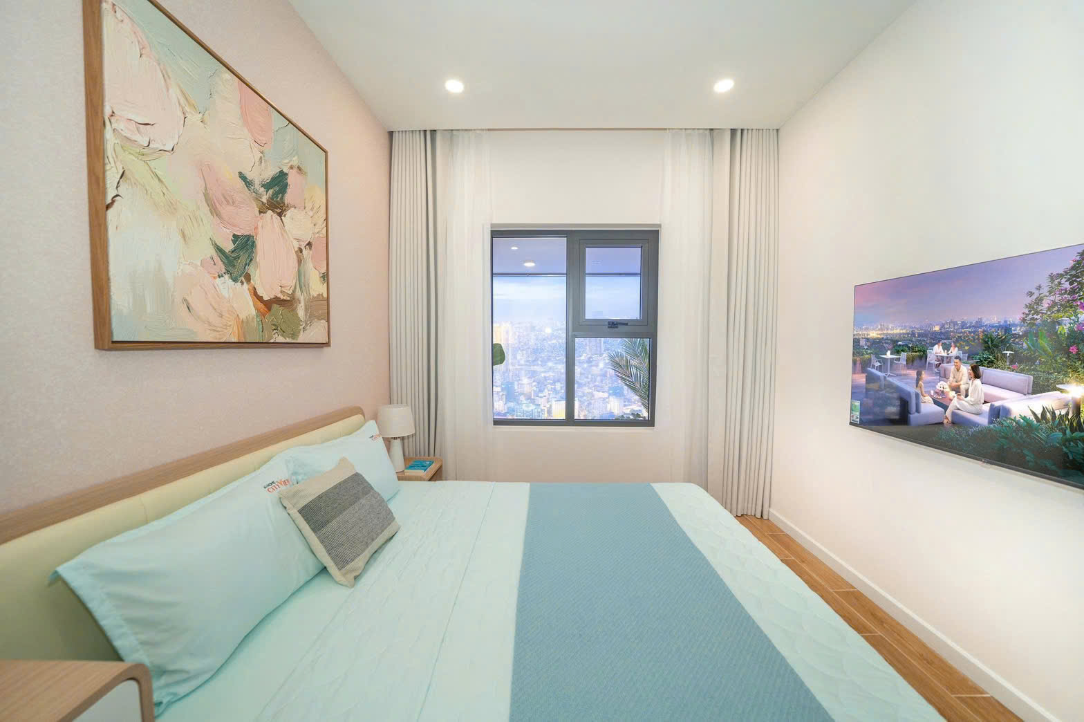 Hình ảnh thực tế Căn hộ mẫu 1pn noxh khome City View
