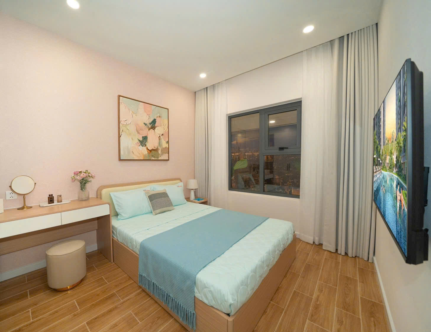 Hình ảnh thực tế Căn hộ mẫu 1pn noxh khome City View