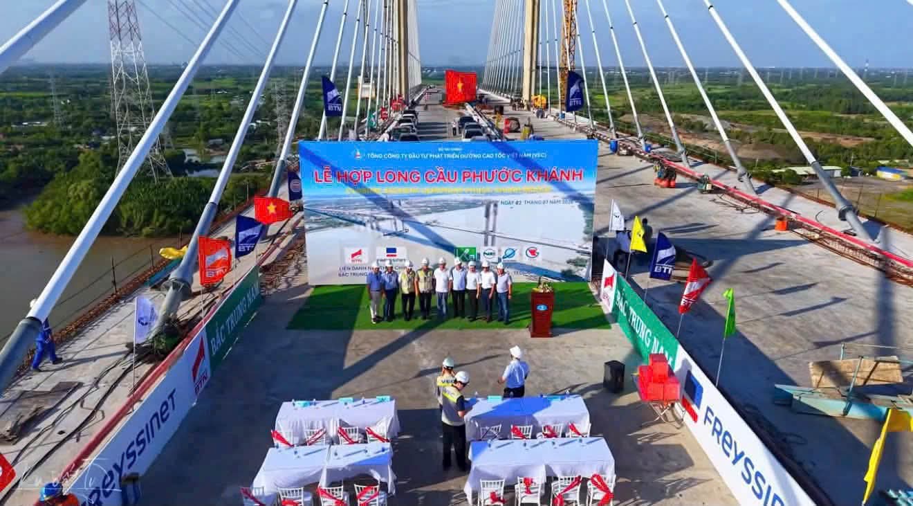 Cầu Phước Khánh hợp long: kết nối Miền Tây, Cần Giờ với sân bay Long Thành dễ dàng hơn