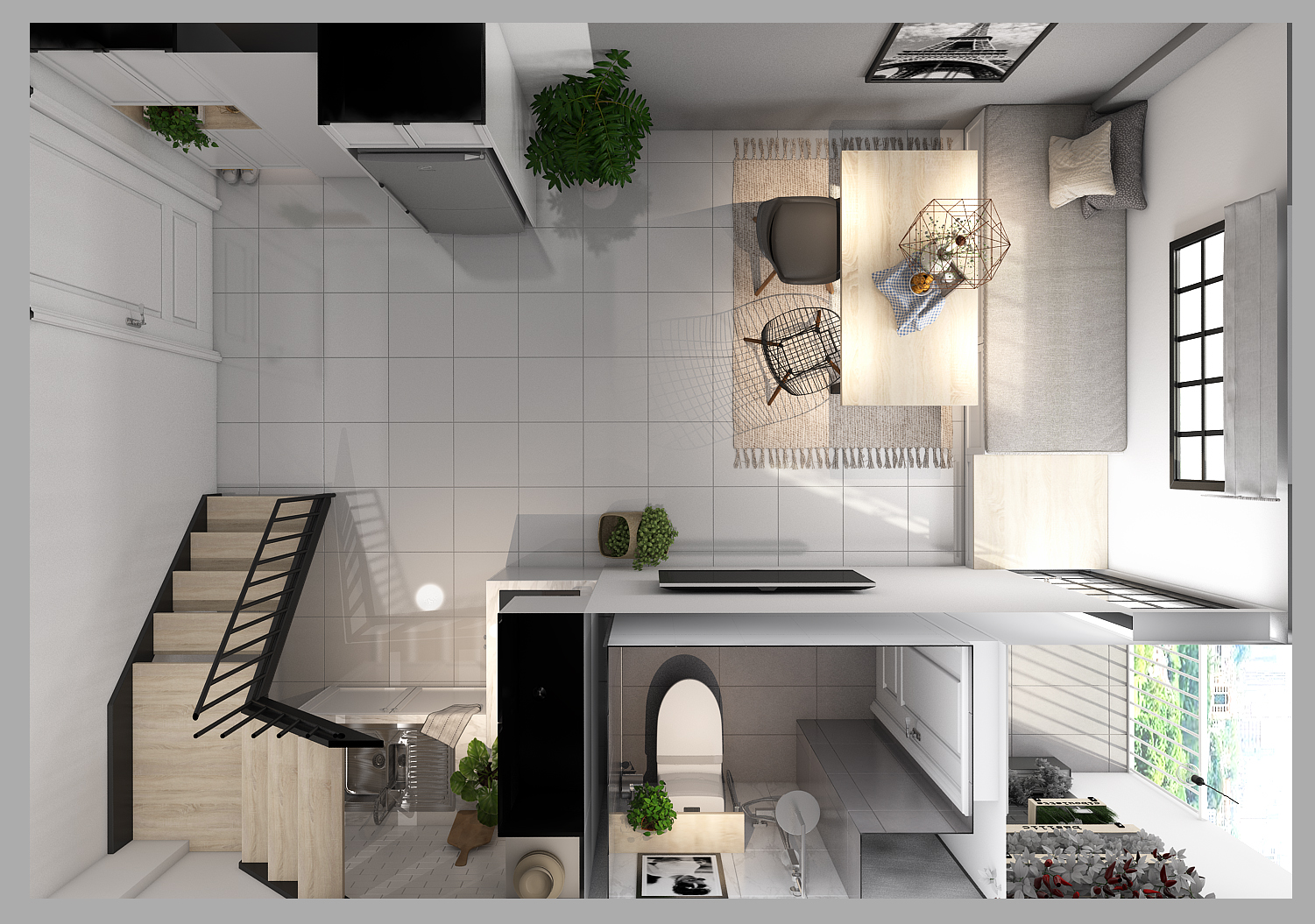 Căn hộ mẫu dự án NOXH Happy Home Nhơn Trạch