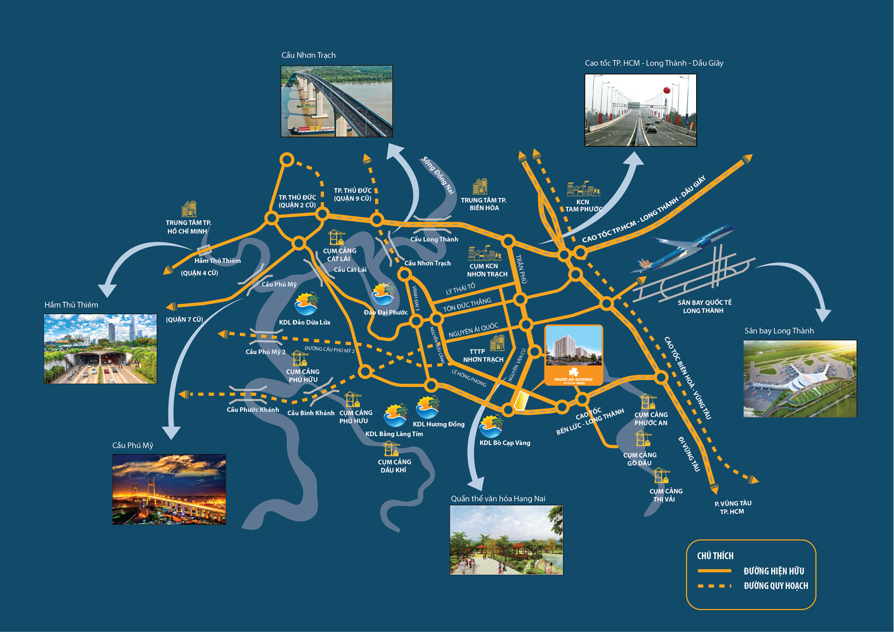 Vị trí dự án nhà ở xã hội Phước An Gateway Nhơn Trạch