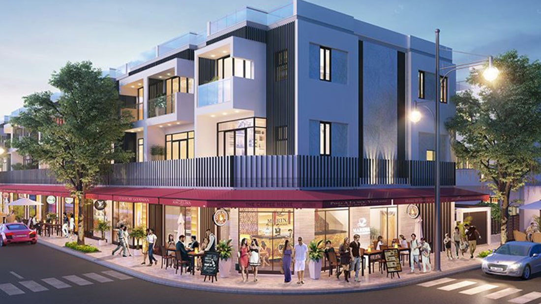 Phối cảnh loại hình sản phẩm Shophouse Thủ Thiêm dự án Đông Tăng Long